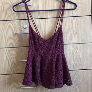 Abercrombie & Fitch floral lace tank